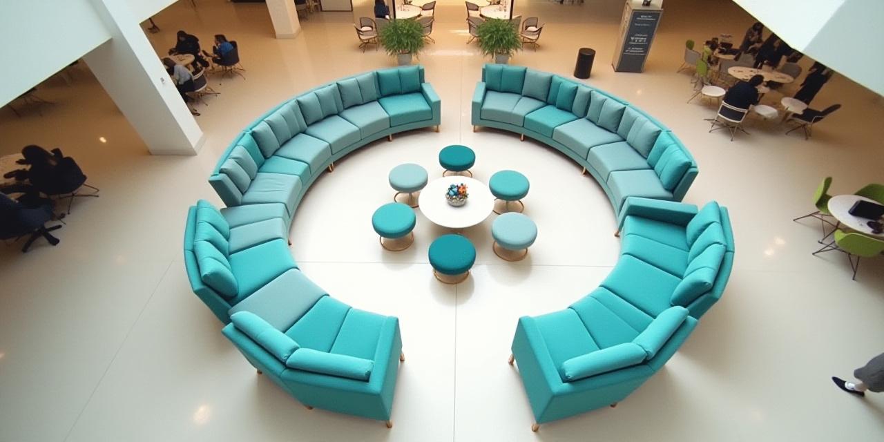 Luxury modular lobby seating